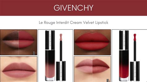 givenchy cream velvet 15|Givenchy Le Rouge Interdit Cream Velvet Lip Review.